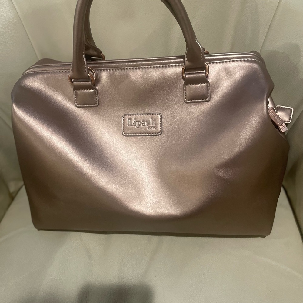 Lipault Satchel in Rose Gold